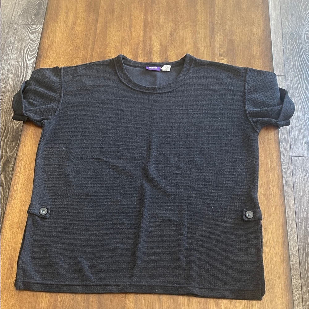 Black Women's Short Sleeve Top